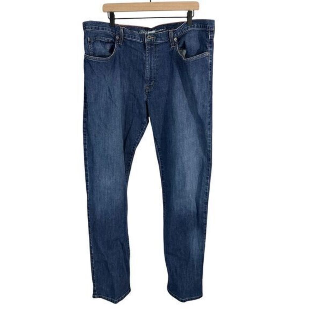 Eddie Bauer Straight Leg Medium Wash Denim Jeans Blue Size 40 x 32‎ Casual Work